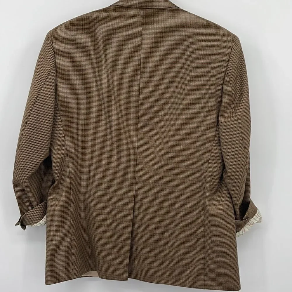 Lauren Ralph Lauren Houndstooth 3 Button Blazer